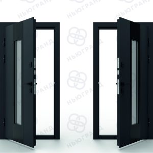 Дверь ''INOX BLACK"